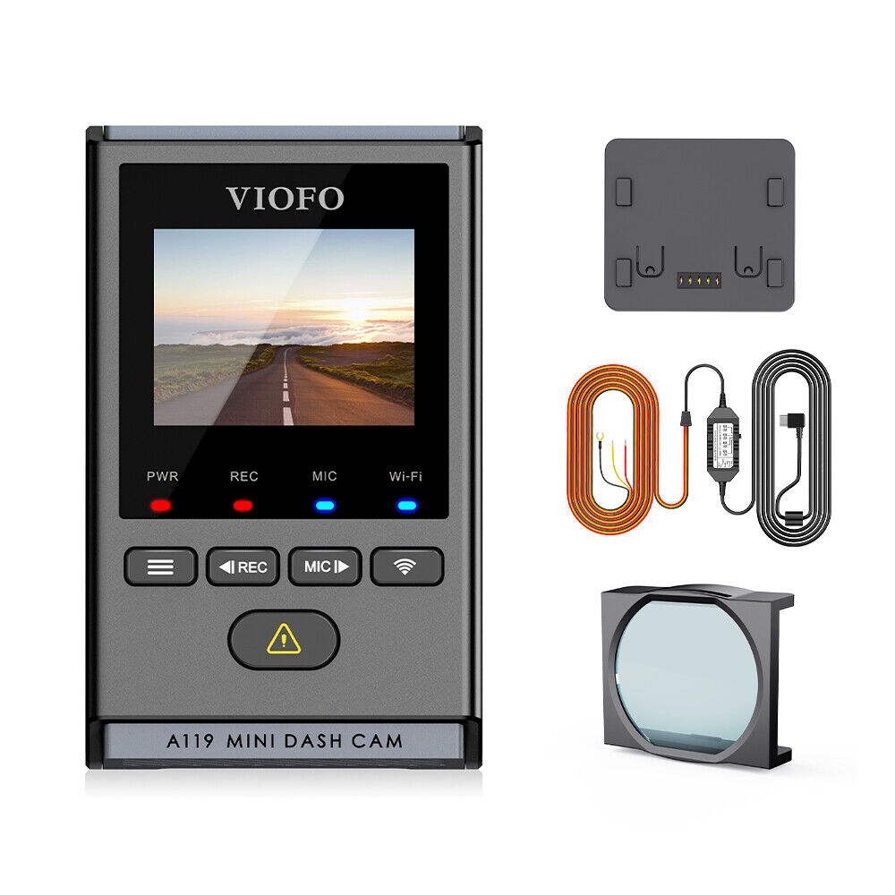 VIOFO A119 MINI 2 Voice Control 2K 60fps 5GHz WiFi Dash Camera with Sony  STARVIS 2 Image Sensor HDR Super Night Sensibility